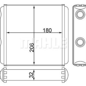 Innenraum-W rmetauscher OPEL MERIVA - MAHLE