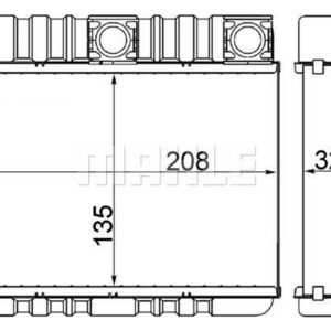 KALORIFER RADYATORU BMW E46 98 05 E83 06 11 - MAHLE