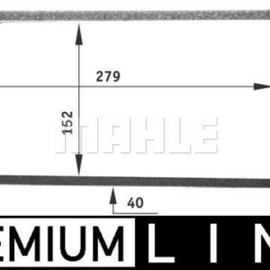 Innenraum-W rmetauscher AUDI 100 / 200 /A6 / V8 - MAHLE