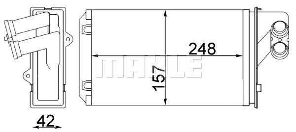 Innenraum-W rmetauscher PEUGEOT 405 I / II / 406 - MAHLE