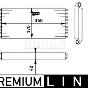 KALORIFER RADYATORU MERCEDES VITO W639 03 - MAHLE