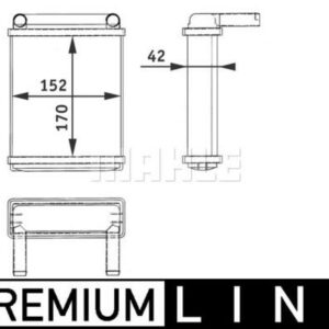 KALORIFER RADYATORU MERCEDES SPRINTER B901 B904 95 06 - MAHLE