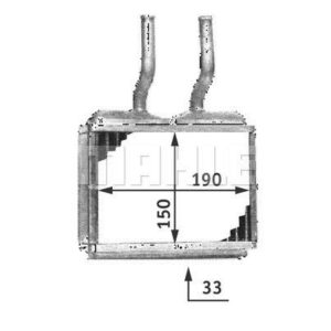 KALORİFER RADYATÖRÜ CORSA B 93-00 -TIGRA 94-98 -COMBO 182x155 - MAHLE