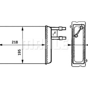 Innenraum-W rmetauscher CITROEN JUMPER/FIAT DUCAT - MAHLE