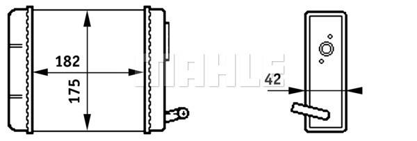 Innenraum-W rmetauscher FIAT PANDA - MAHLE