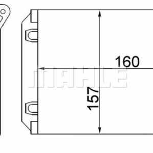 KALORIFER RADYATORU ARKA MERCEDES SPRINTER B906 06 . VW CRAFTER 30-35-50 06 - MAHLE