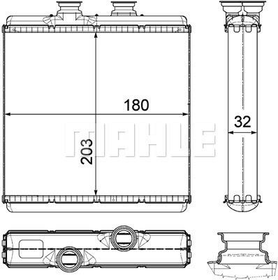 KALORIFER RADYATORU MERCEDES W204 W212 C218 R231 C190 R197 - MAHLE