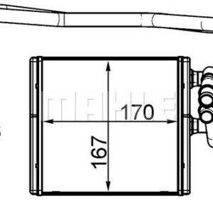 Innenraum-W rmetauscher FORD FIESTA VI AII 08- - MAHLE