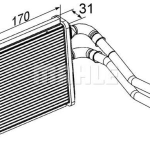 Innenraum-W rmetauscher FORD FIESTA RHD - MAHLE