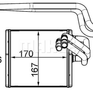 Innenraum-W rmetauscher FORD FIESTA VI - MAHLE