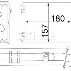 Innenraum-W rmetauscher FIAT 500 / FORD KA - MAHLE