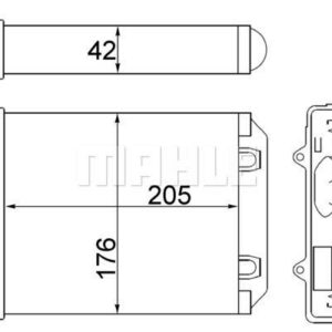 KALORİFER RADYATÖRÜ VECTRA B 96-02 250x182 - MAHLE