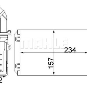 Innenraum-W rmetauscher CITROEN BERLINGO / XANTIA - MAHLE