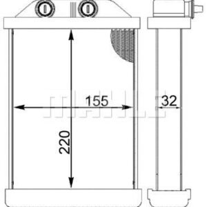 Innenraum-W rmetauscher AUDI A6 1999-2004 - MAHLE