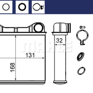 KALORIFER RADYATORU MERCEDES X164 W164 W251 - MAHLE