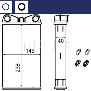 Innenraum-W rmetauscher AUDI A4 00-08 - MAHLE