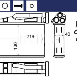 KALORIFER RADYATORU BMW M57 M54 E39 E53 - MAHLE