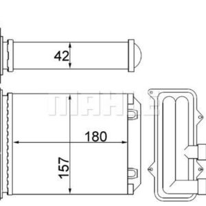 Innenraum-W rmetauscher RENAULT TRAFIC II - MAHLE