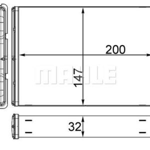 KALORIFER RADYATORU MINI R50 R52 R53 - MAHLE