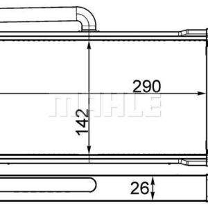 Innenraum-W rmetauscher AUDI A6 04- - MAHLE