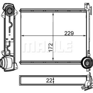 Innenraum-W rmetauscher CITROEN C4 10- - MAHLE