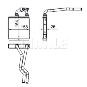 Innenraum-W rmetauscher OPEL AGILA B - MAHLE