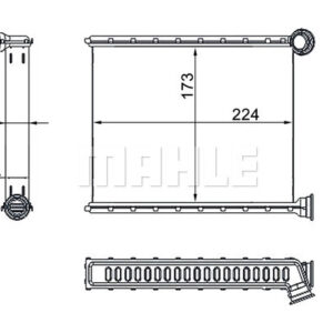 Innenraum-W rmetauscher PEUGEOT 508 - MAHLE