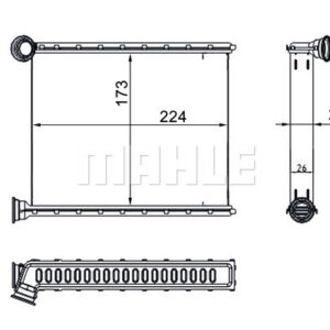 Innenraum-W rmetauscher PSA 308 408 RCZ C3 - MAHLE