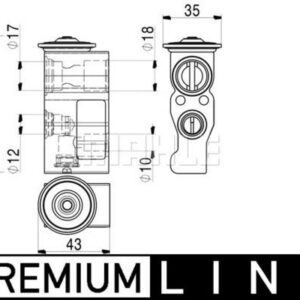 Expansionsventil und Orifice Tube RENAULT TWINGO - MAHLE