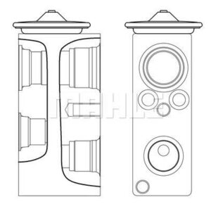 Expansionsventil und Orifice Tube MB W166 - MAHLE