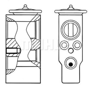 Expansionsventil und Orifice Tube BMW 5 F10 - MAHLE