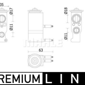 Expansionsventil und Orifice Tube CITROEN C3/C4/DS3 - MAHLE