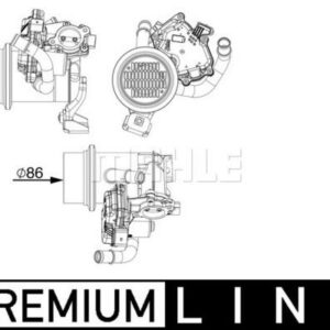 Abgasrückführungs-Kühler AGR-Kühler VW GOLF VI - MAHLE