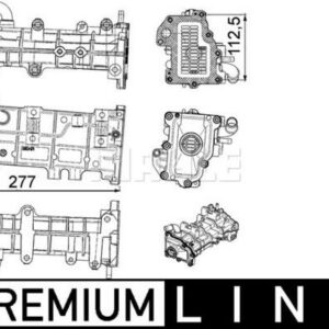 Abgasrückführungs-Kühler AGR-Kühler IVECO DAILY - MAHLE