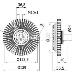 Lüfterkupplung AUDI A4 8D2. B5 94-01 - MAHLE