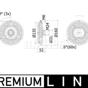 Lüfterkupplung BMW 8 E31 - MAHLE