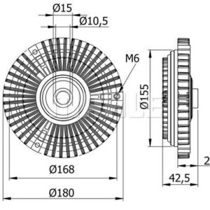 Lüfterkupplung MB G-CLASS W461 89- - MAHLE