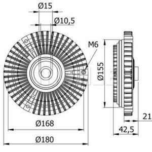 FAN TERMIGI MERCEDES SPRINTER 901 904 96 06 - MAHLE