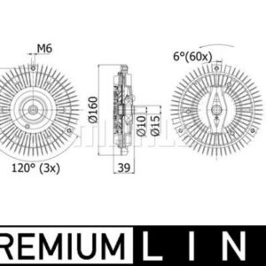 FAN TERMIGI MERCEDES OM613 E-CLASS S210 99 03 - MAHLE