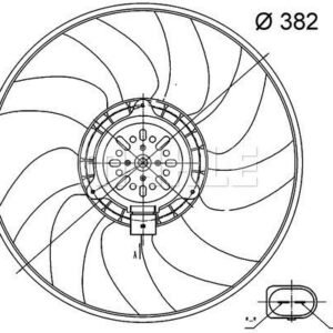 Kühlmittelkühler-/Kondensator-Lüfter AUDI A6 / Q3 - MAHLE