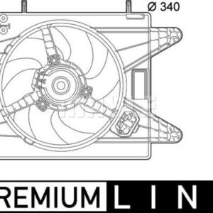 Kühlmittelkühler-/Kondensator-Lüfter FIAT BRAVA/BRAVO 1.6 AC - MAHLE