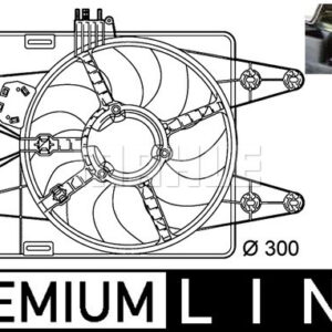 Kühlmittelkühler-/Kondensator-Lüfter FIAT DOBLO 1.9 DS - MAHLE