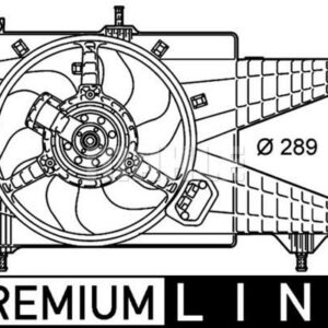 Kühlmittelkühler-/Kondensator-Lüfter FIAT PUNTO FL03 1.3 JTD - MAHLE