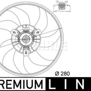 Kühlmittelkühler-/Kondensator-Lüfter OPEL CORSA C - MAHLE