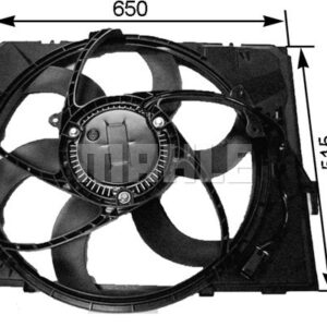 FAN MOTORU BMW E87 E90 N43 N45 N46 - MAHLE