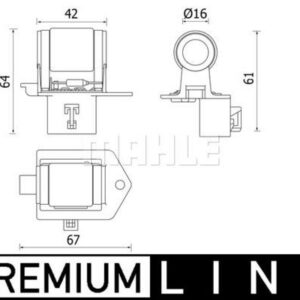 E/C-Lüfterregler und -widerstand OPEL CORSA D - MAHLE