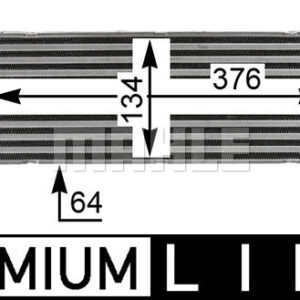 Ladeluftkühler CITROEN C 8 - MAHLE