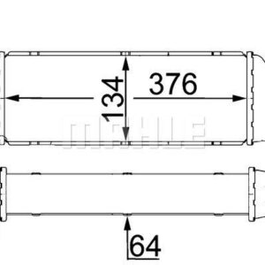 Ladeluftkühler CITROEN C 8 - MAHLE