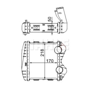 Ladeluftkühler SMART ROADSTER/CITY-COUPE - MAHLE