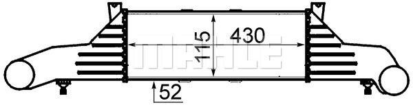 TURBOSARJ RADYATORU MERCEDES W202 S202 C208 A208 - MAHLE